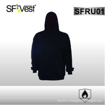 NFPA2112 EN1149-5 vêtements de sécurité tissu ignifuge veste de protection hoodie tissu en molleton FR sweat-shirt de sécurité